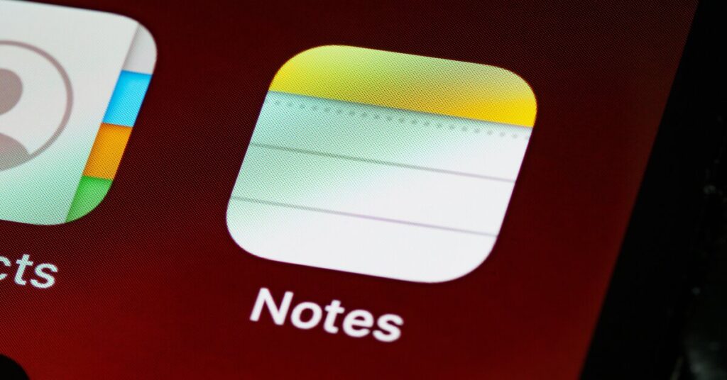 Note taking apps